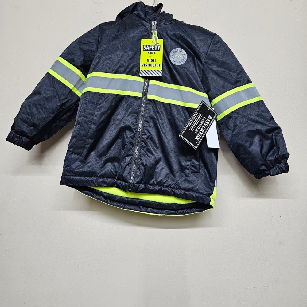 Bass Creek Outfitters Youth 5 Hi-Vis Insulated Jacket Reflective NWT